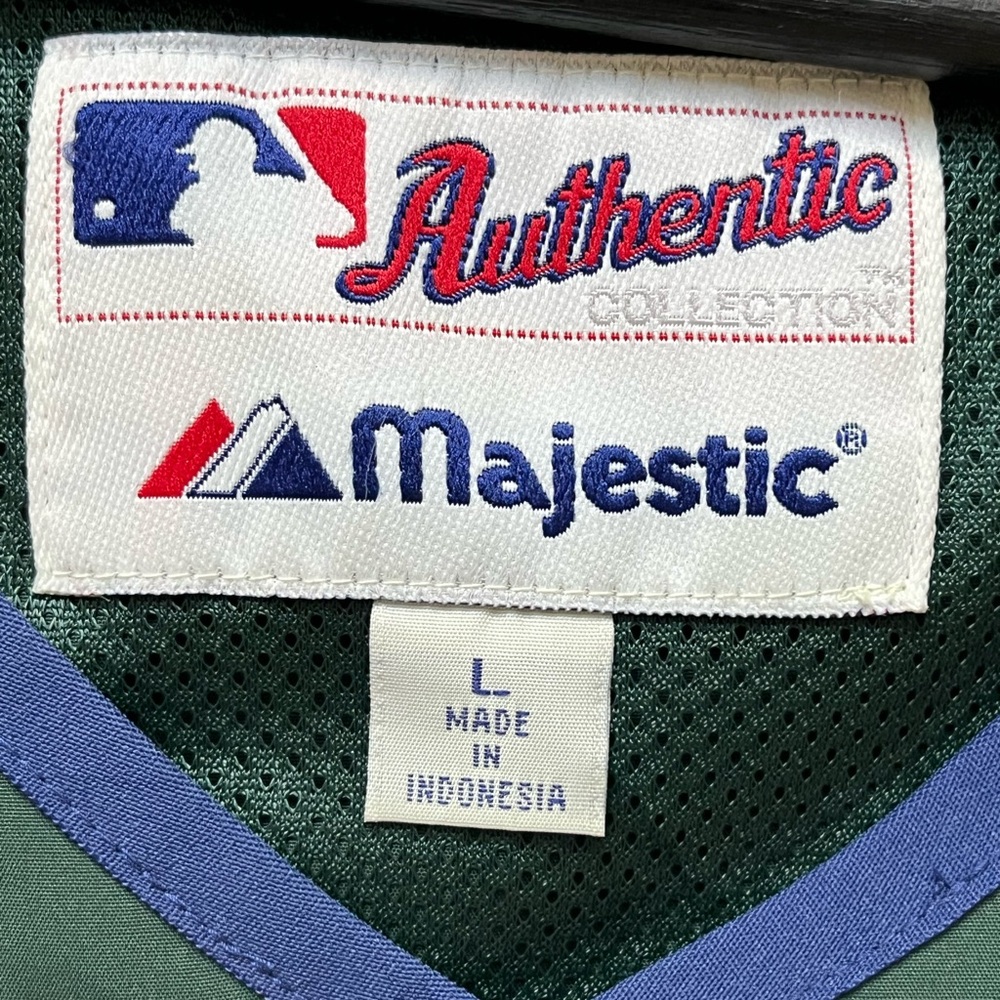 90’s Majestic MLB Authentic Tampa Bay Devil Rays Sideline Coach SS Pullover - Picture 4 of 8
